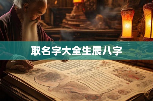 取名字大全生辰八字