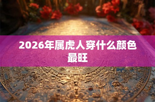 2026年属虎人穿什么颜色最旺