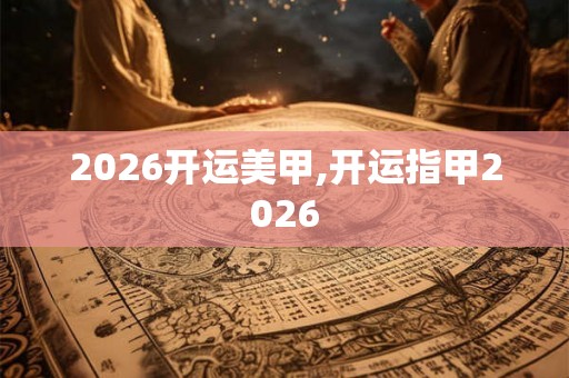 2026开运美甲,开运指甲2026