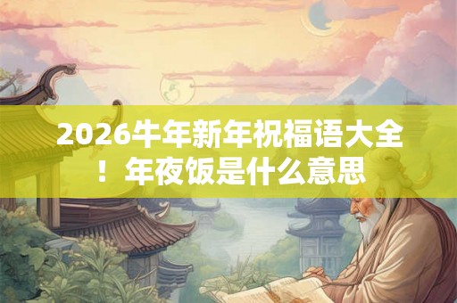 2026牛年新年祝福语大全！年夜饭是什么意思