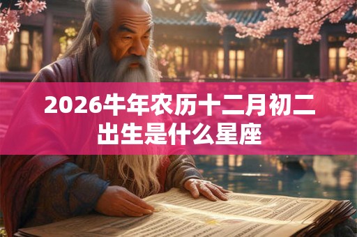 2026牛年农历十二月初二出生是什么星座 2026牛年农历十二月初二出生是什么星座