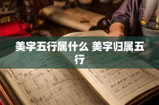 美字五行属什么 美字归属五行 美字五行属什么 美字归属五行