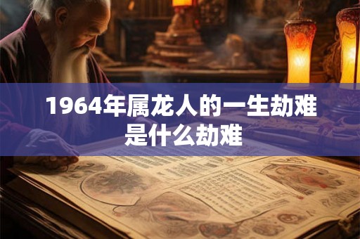 1964年属龙人的一生劫难 是什么劫难 1964年属龙人的一生劫难 是什么劫难