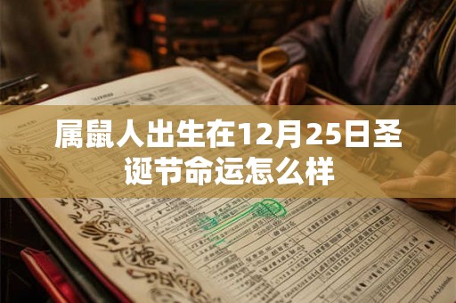 属鼠人出生在12月25日圣诞节命运怎么样