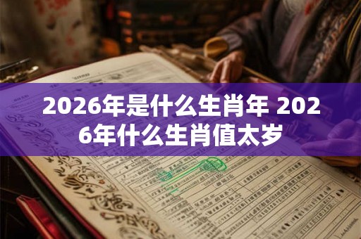 2026年是什么生肖年 2026年什么生肖值太岁