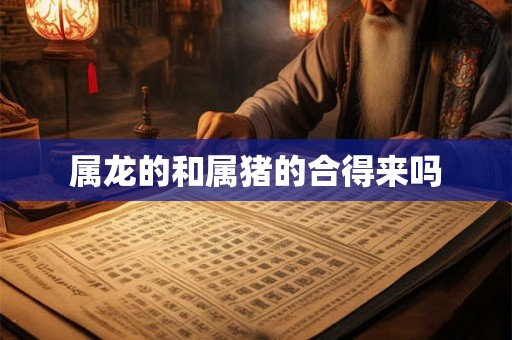属龙的和属猪的合得来吗 属龙的和属猪的合得来吗