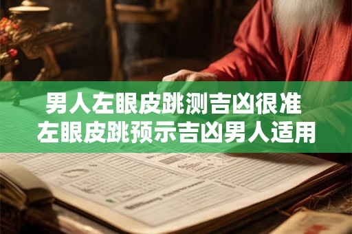 男人左眼皮跳测吉凶很准 左眼皮跳预示吉凶男人适用吗