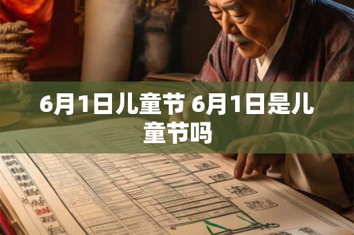 6月1日儿童节 6月1日是儿童节吗 6月1日儿童节 6月1日是儿童节吗