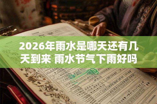 2026年雨水是哪天还有几天到来 雨水节气下雨好吗 2026年雨水是哪天还有几天到来 雨水节气下雨好吗