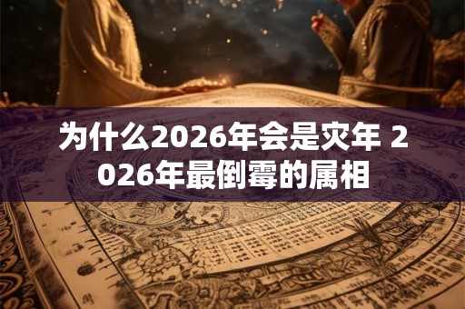 为什么2026年会是灾年 2026年最倒霉的属相
