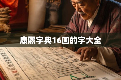 康熙字典16画的字大全
