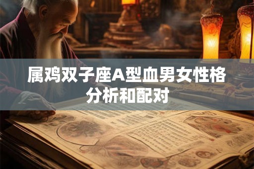 属鸡双子座A型血男女性格分析和配对