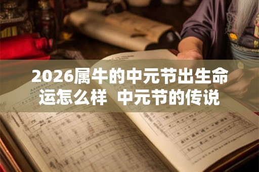 2026属牛的中元节出生命运怎么样  中元节的传说
