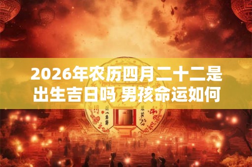 2026年农历四月二十二是出生吉日吗 男孩命运如何 2026年农历四月二十二是出生吉日吗 男孩命运如何