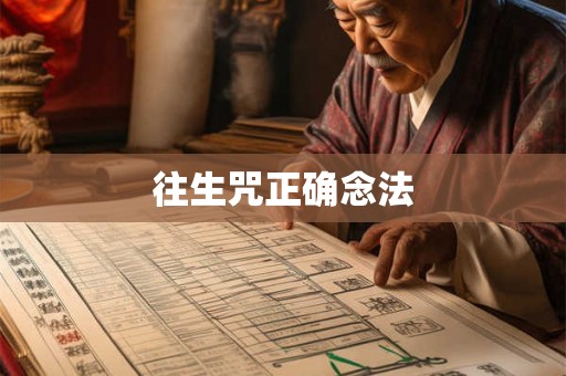 往生咒正确念法