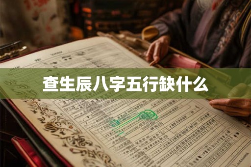 查生辰八字五行缺什么