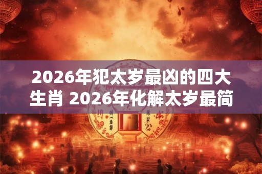 2026年犯太岁最凶的四大生肖 2026年化解太岁最简单的方法大全