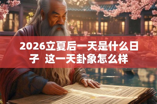 2026立夏后一天是什么日子  这一天卦象怎么样