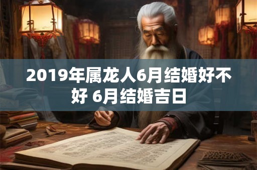 2019年属龙人6月结婚好不好 6月结婚吉日