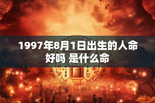 1997年8月1日出生的人命好吗 是什么命