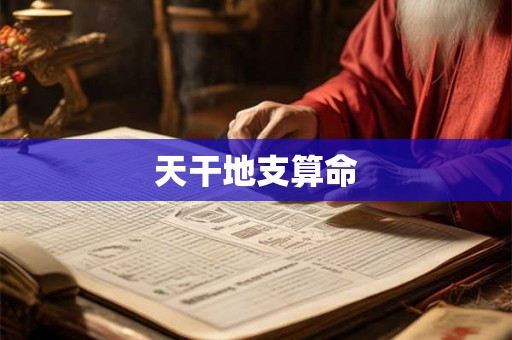 天干地支算命 天干地支算命