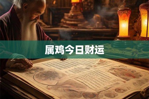 属鸡今日财运