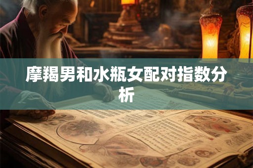 摩羯男和水瓶女配对指数分析