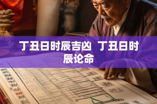 丁丑日时辰吉凶  丁丑日时辰论命