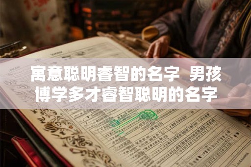 寓意聪明睿智的名字  男孩博学多才睿智聪明的名字