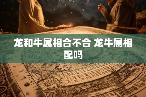 龙和牛属相合不合 龙牛属相配吗