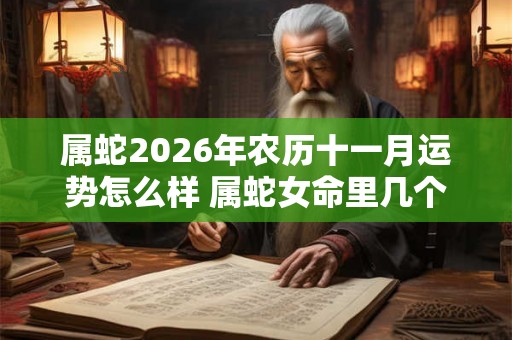 属蛇2026年农历十一月运势怎么样 属蛇女命里几个孩子