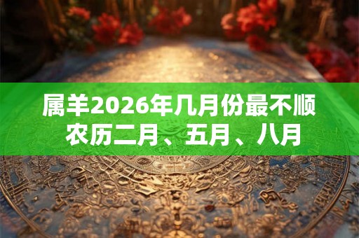 属羊2026年几月份最不顺 农历二月、五月、八月