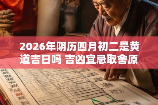 2026年阴历四月初二是黄道吉日吗 吉凶宜忌取舍原则