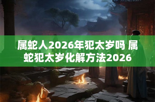 属蛇人2026年犯太岁吗 属蛇犯太岁化解方法2026