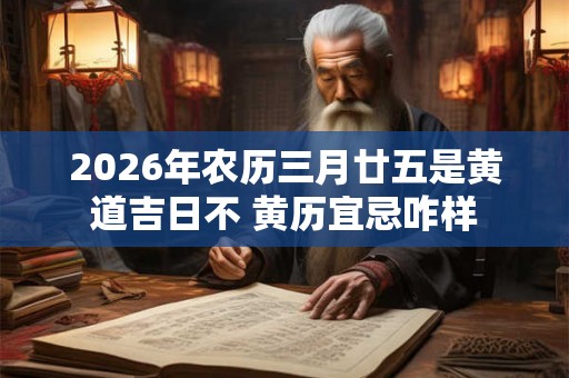 2026年农历三月廿五是黄道吉日不 黄历宜忌咋样 2026年农历三月廿五是黄道吉日不 黄历宜忌咋样