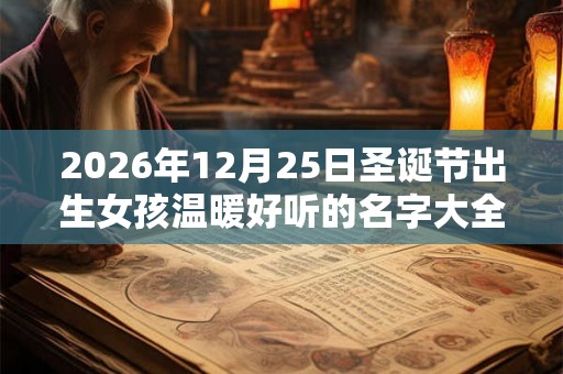 2026年12月25日圣诞节出生女孩温暖好听的名字大全