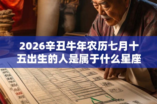 2026辛丑牛年农历七月十五出生的人是属于什么星座 命运如何