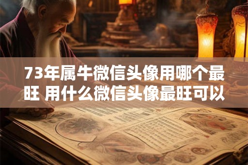 73年属牛微信头像用哪个最旺 用什么微信头像最旺可以让73年属牛的人更顺利