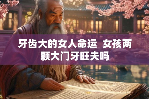 牙齿大的女人命运  女孩两颗大门牙旺夫吗