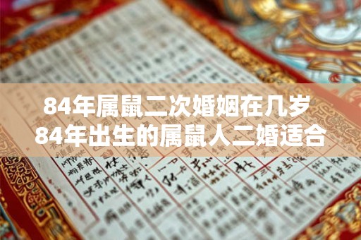 84年属鼠二次婚姻在几岁 84年出生的属鼠人二婚适合在何时进行