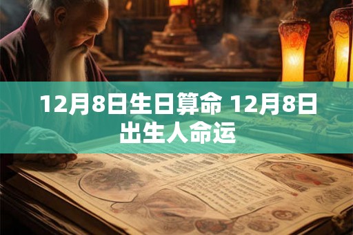 12月8日生日算命 12月8日出生人命运