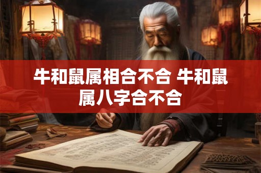 牛和鼠属相合不合 牛和鼠属八字合不合