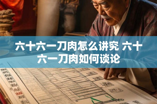 六十六一刀肉怎么讲究 六十六一刀肉如何谈论