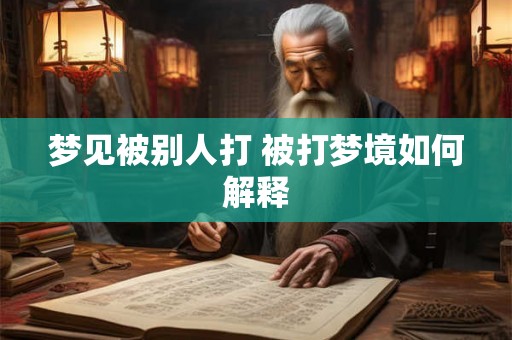 梦见被别人打 被打梦境如何解释