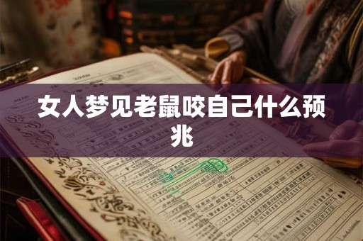 女人梦见老鼠咬自己什么预兆