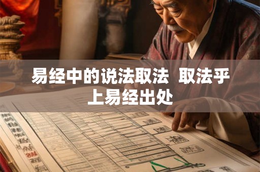 易经中的说法取法 取法乎上易经出处 易经中的说法取法 取法乎上易经出处