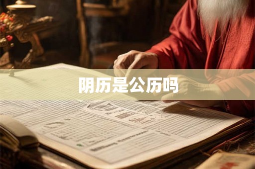 阴历是公历吗