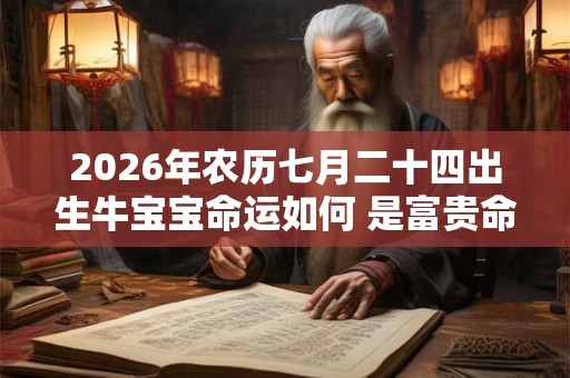 2026年农历七月二十四出生牛宝宝命运如何 是富贵命吗