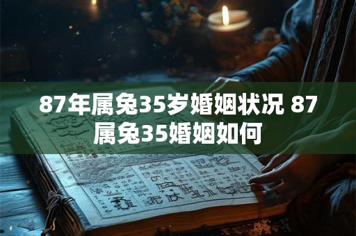 87年属兔35岁婚姻状况 87属兔35婚姻如何 87年属兔35岁婚姻状况 87属兔35婚姻如何