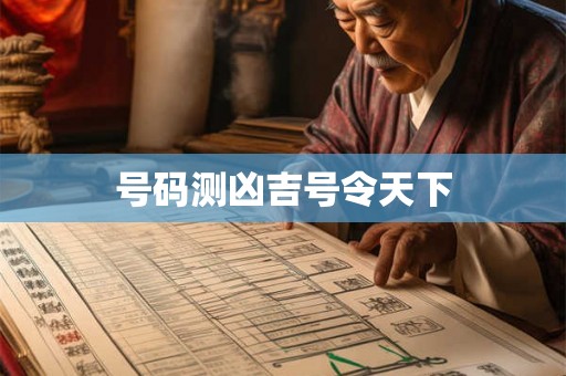 号码测凶吉号令天下